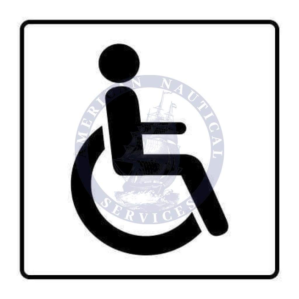 Marine Departmental Sign: Disabled Symbol