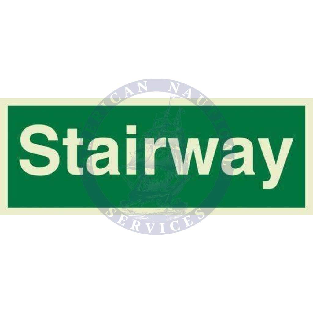 Marine Departmental Sign: Stairway – Text Only