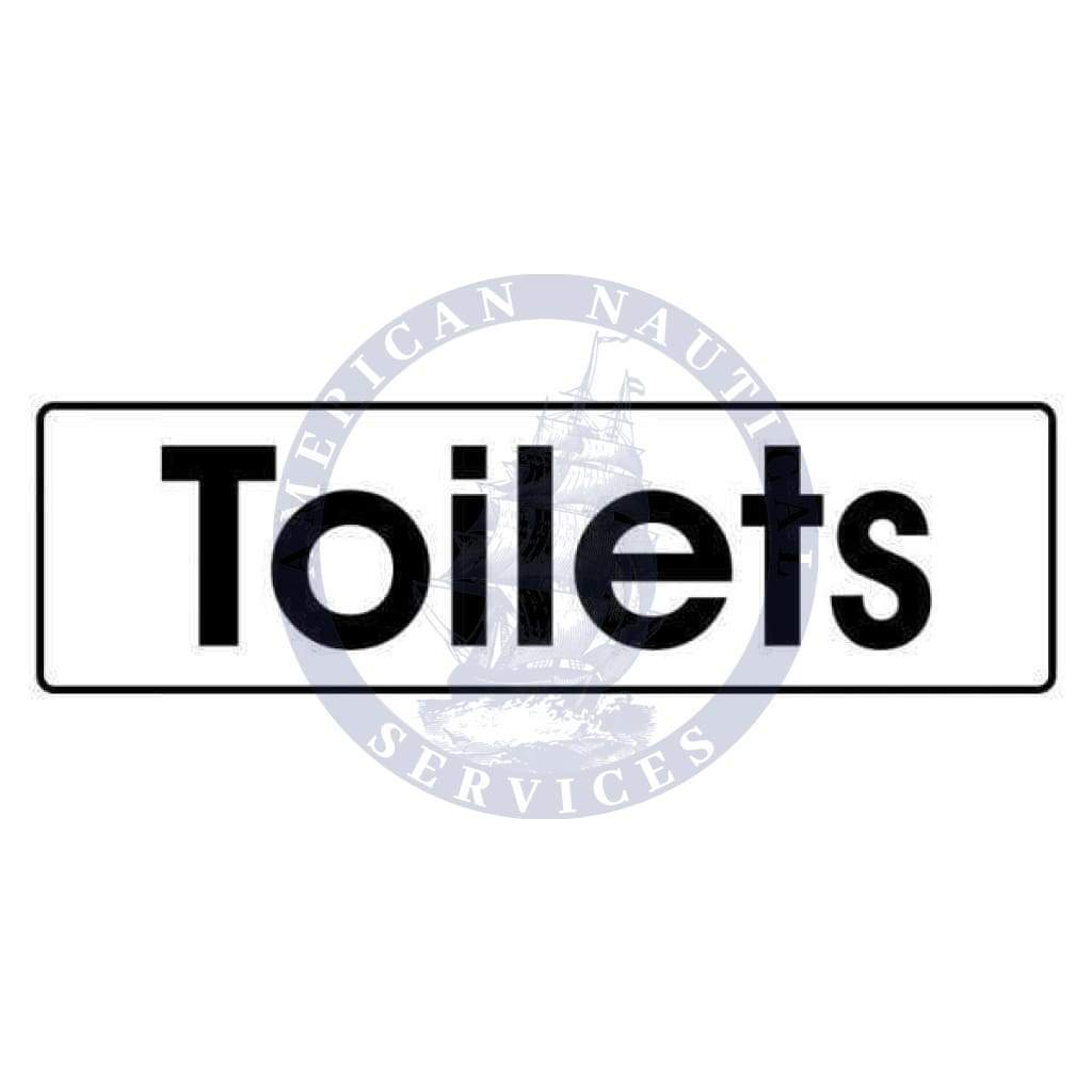 Marine Departmental Sign: Toilets