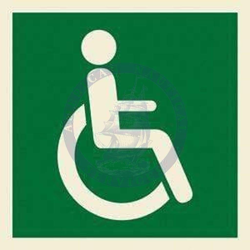 Marine Direction Sign: Disabled access symbol