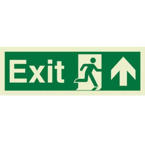 Marine Direction Sign: Exit With Running Man Arrow Up (2019)