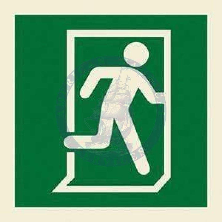 Marine Direction Sign: Running man symbol to right - Amnautical