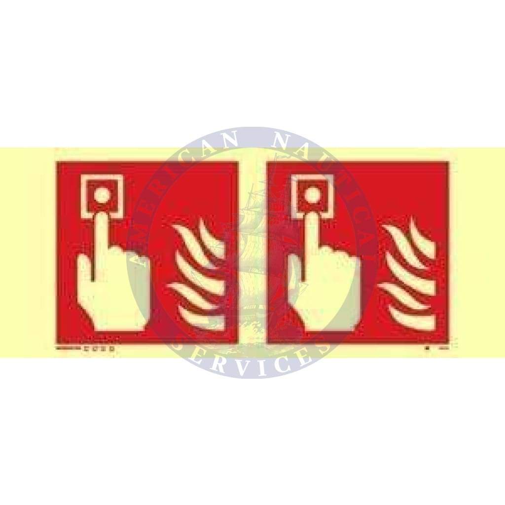 Marine Fire Equipment Sign: Panoramic Fire Alarm
