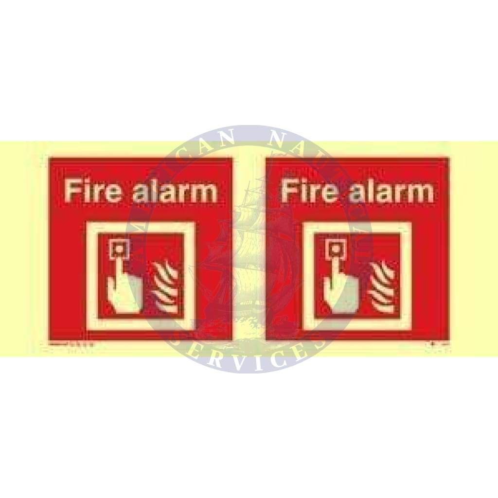 Marine Fire Equipment Sign: Panoramic Fire Alarm