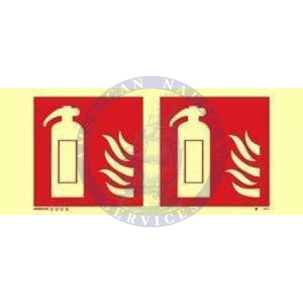 Marine Fire Equipment Sign: Panoramic Fire Extinguisher