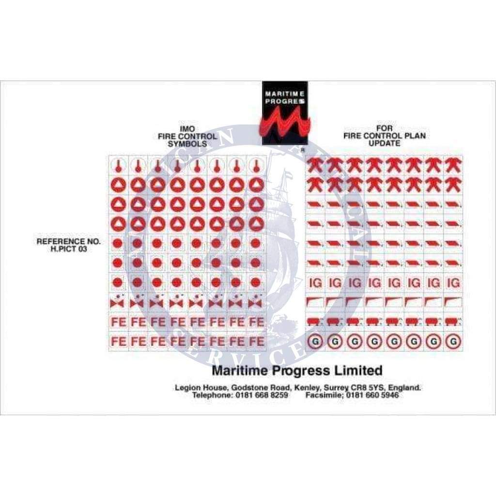 Marine Fire Plan Holders: Fire Control Pictograms to Resolution A654