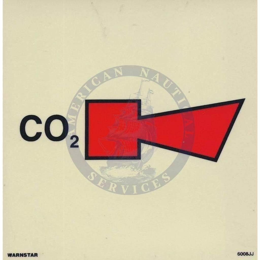 Marine Fire Sign, IMO Fire Control Symbol: CO2 Horn