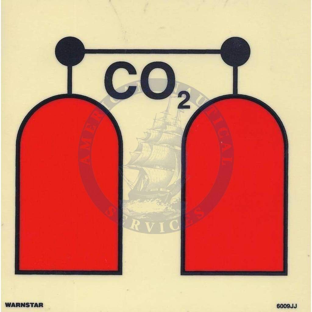 Marine Fire Sign, IMO Fire Control Symbol: CO2 Release Station