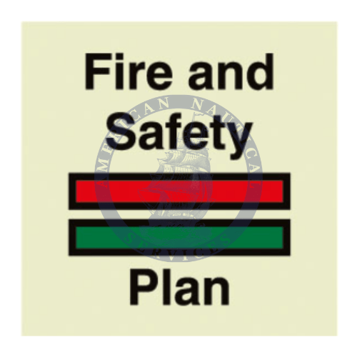 Marine Fire Sign, IMO Fire Control Symbol: Fire and Safety Plan