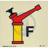 Marine Fire Sign, IMO Fire Control Symbol: Foam Monitor