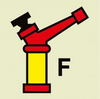 Marine Fire Sign, IMO Fire Control Symbol: Foam Monitor