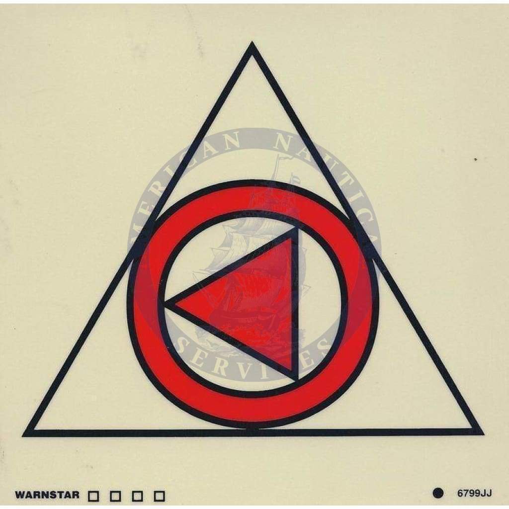 Marine Fire Sign, IMO Fire Control Symbol: Remote Control for Emergency Fire Pump