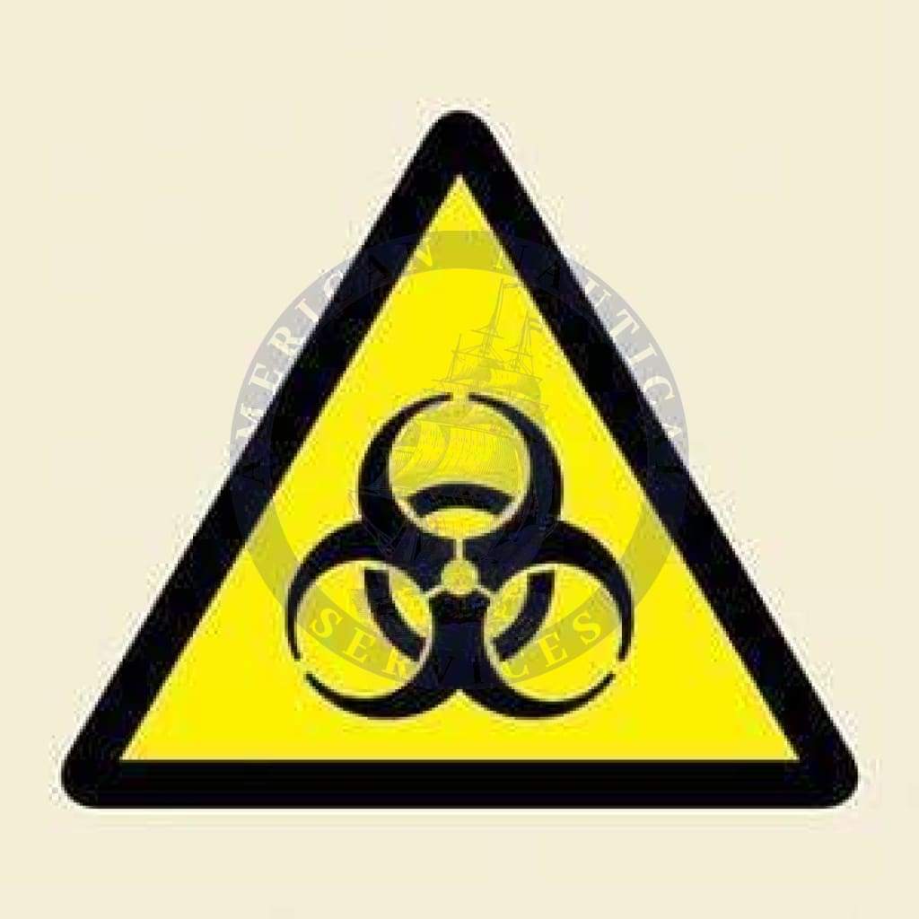 Marine Hazard Sign: Bio Hazard Symbol
