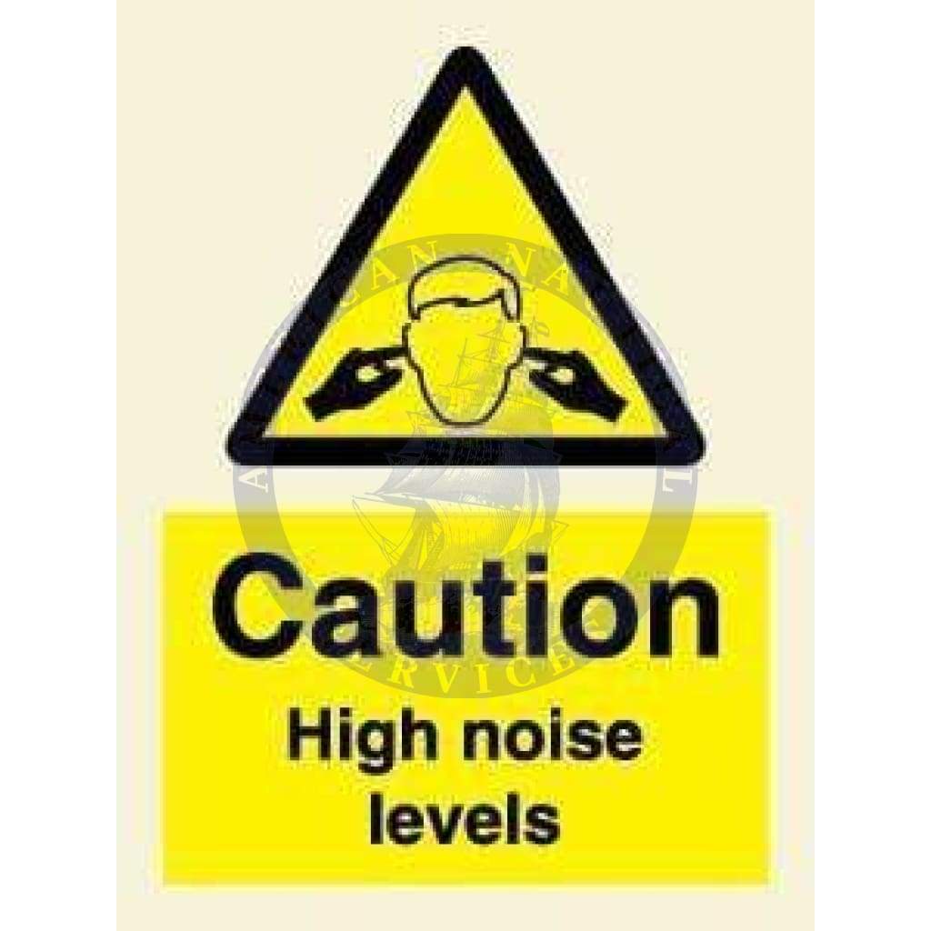 Marine Hazard Sign: Caution High Noise Level