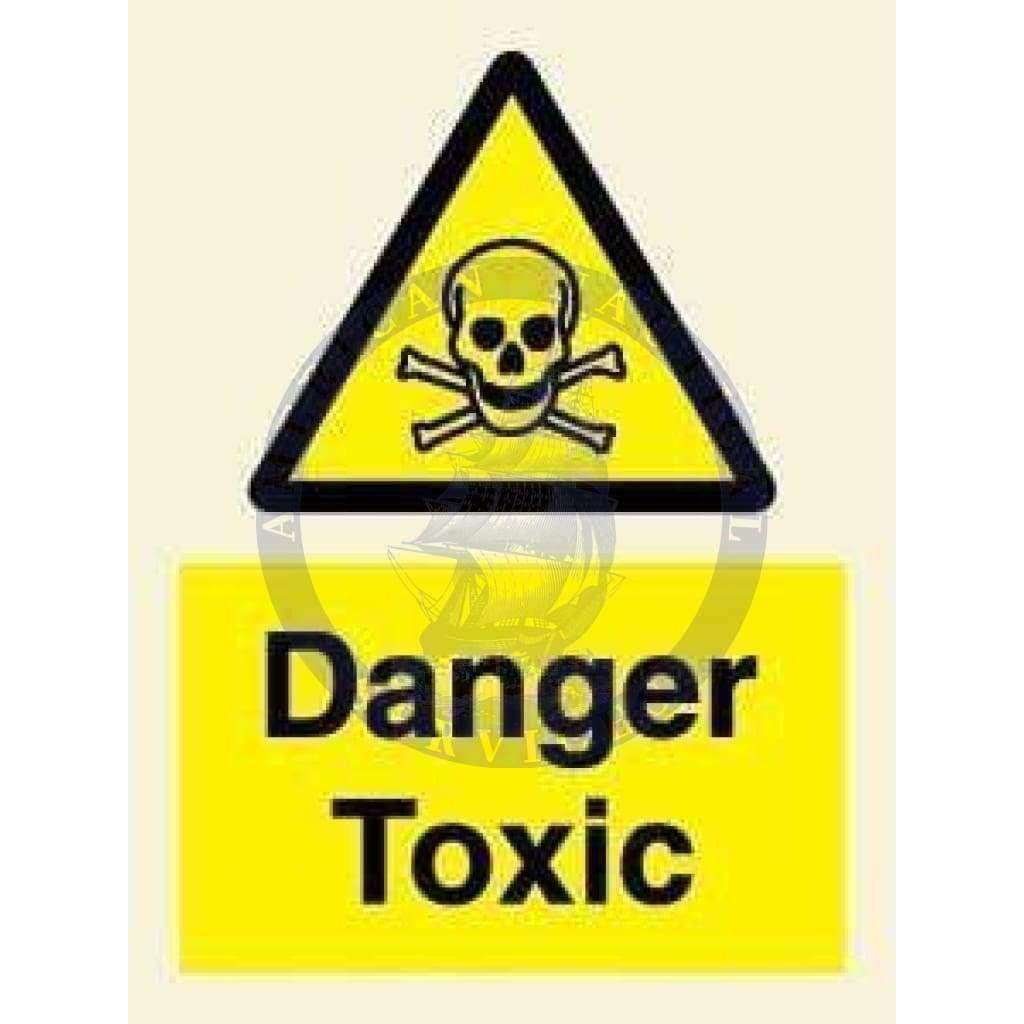 Marine Hazard Sign: Danger Toxic