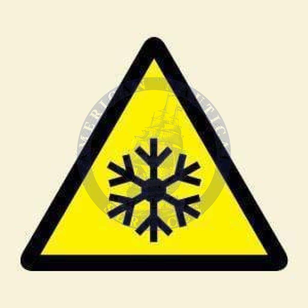 Marine Hazard Sign: Low Temperature/Freezing Conditions Symbol