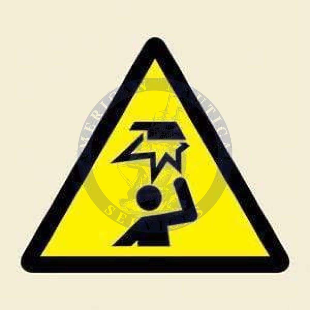 Marine Hazard Sign: Mind Your Head Symbol