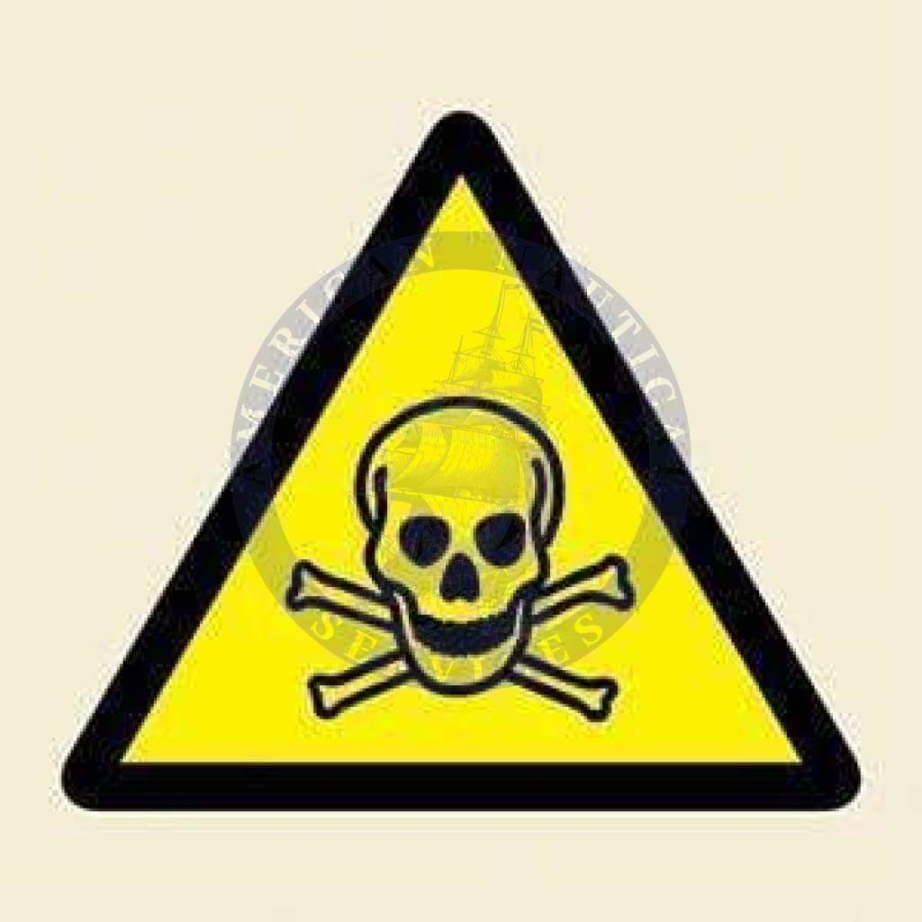 Marine Hazard Sign: Poison / Toxic Symbol