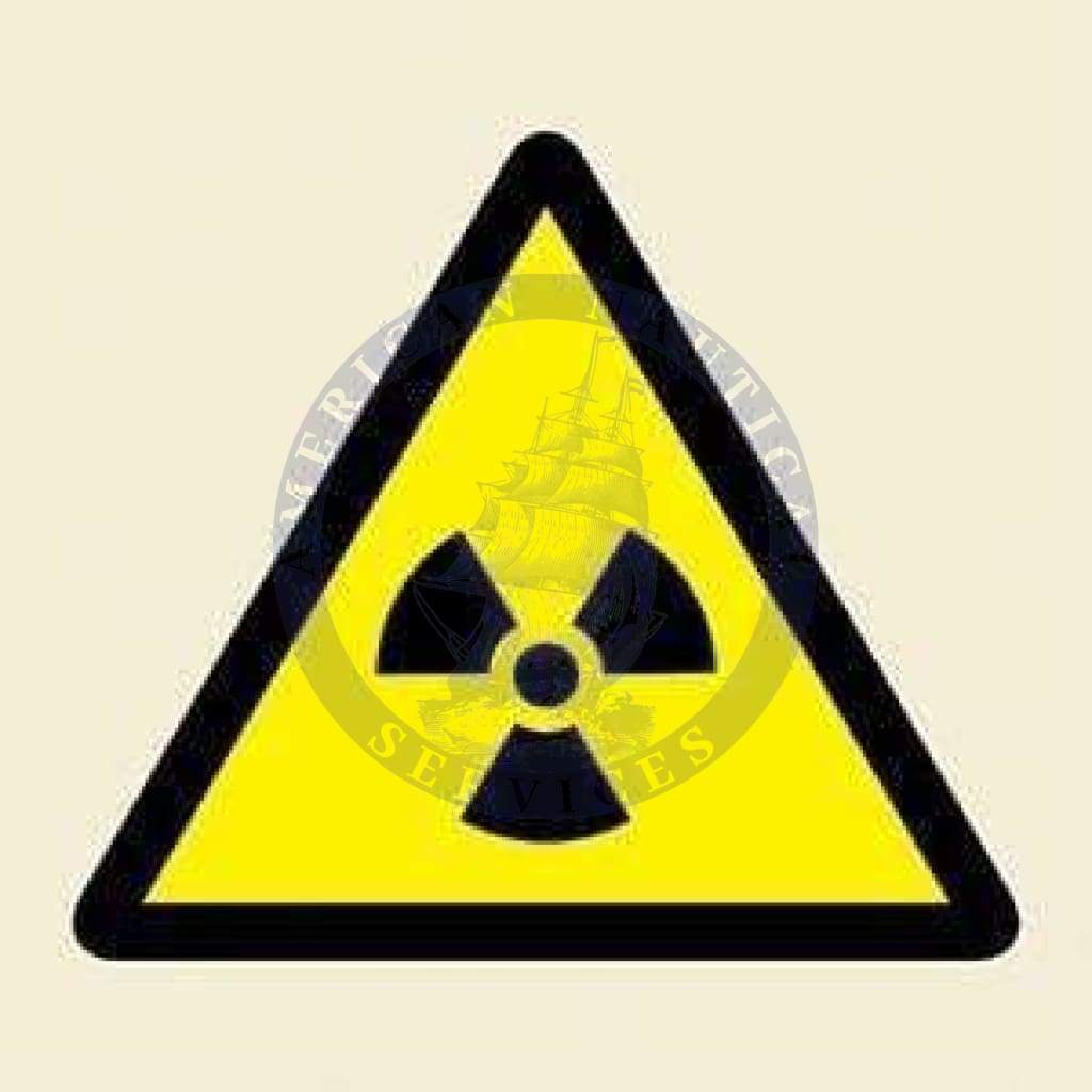 Marine Hazard Sign: Radioactive Symbol