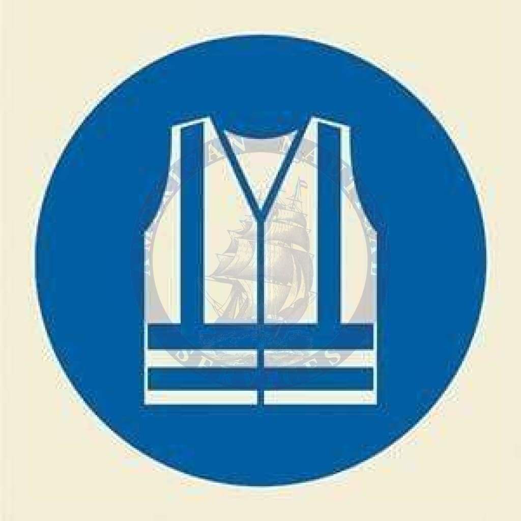 Marine Mandatory Sign: High Visibility Clothing Symbol