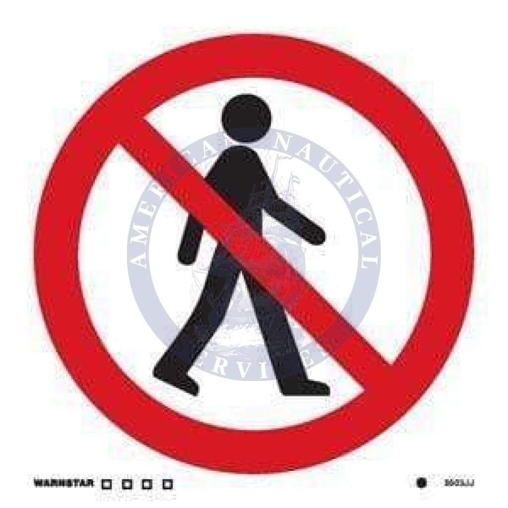 Marine Prohibition Sign: No Access Symbol