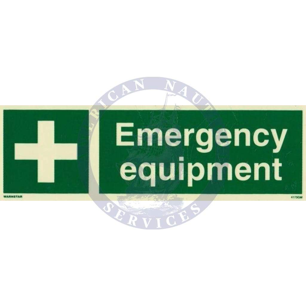 Marine Safety Sign: Emergency Equipment - Amnautical