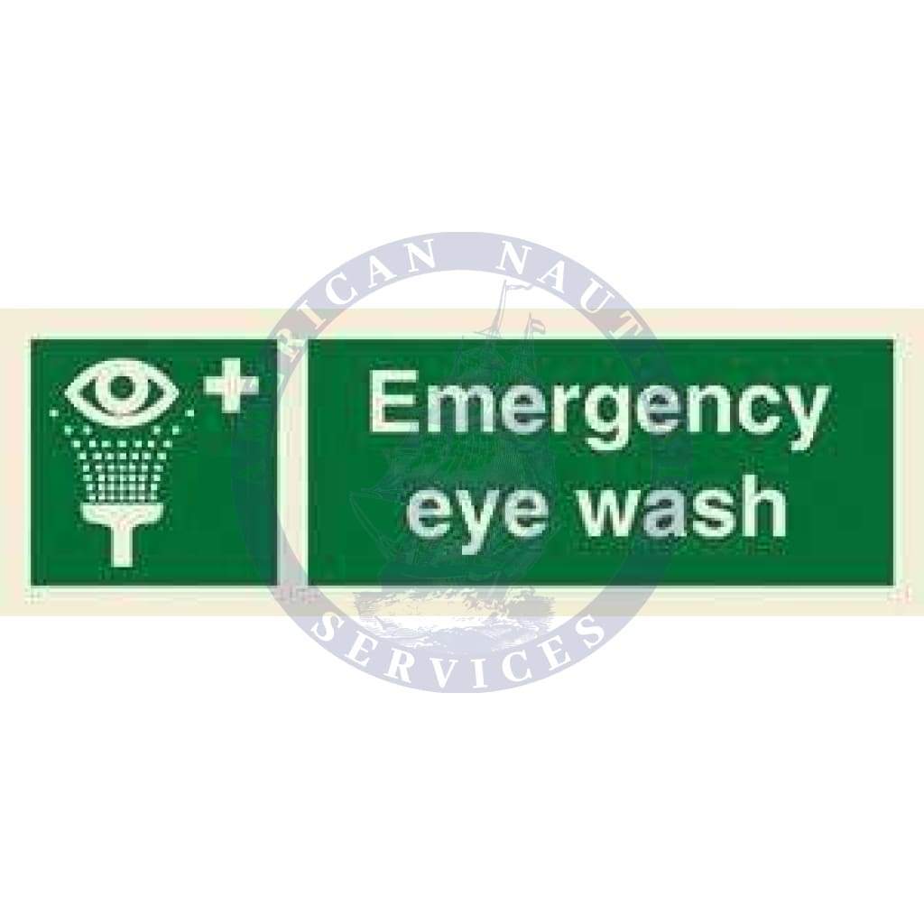 Marine Safety Sign: Emergency Eye Wash