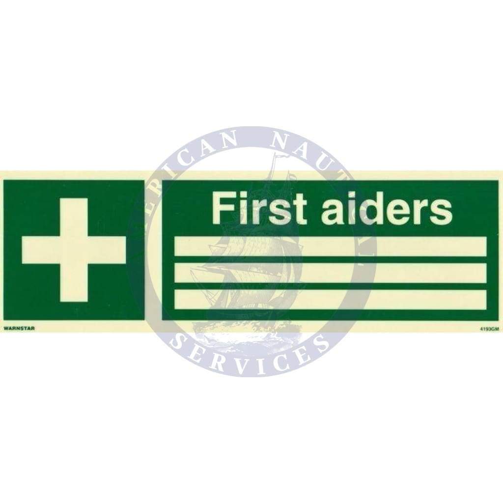 Marine Safety Sign: Firstaiders