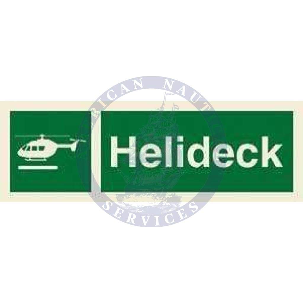Marine Safety Sign: Helideck