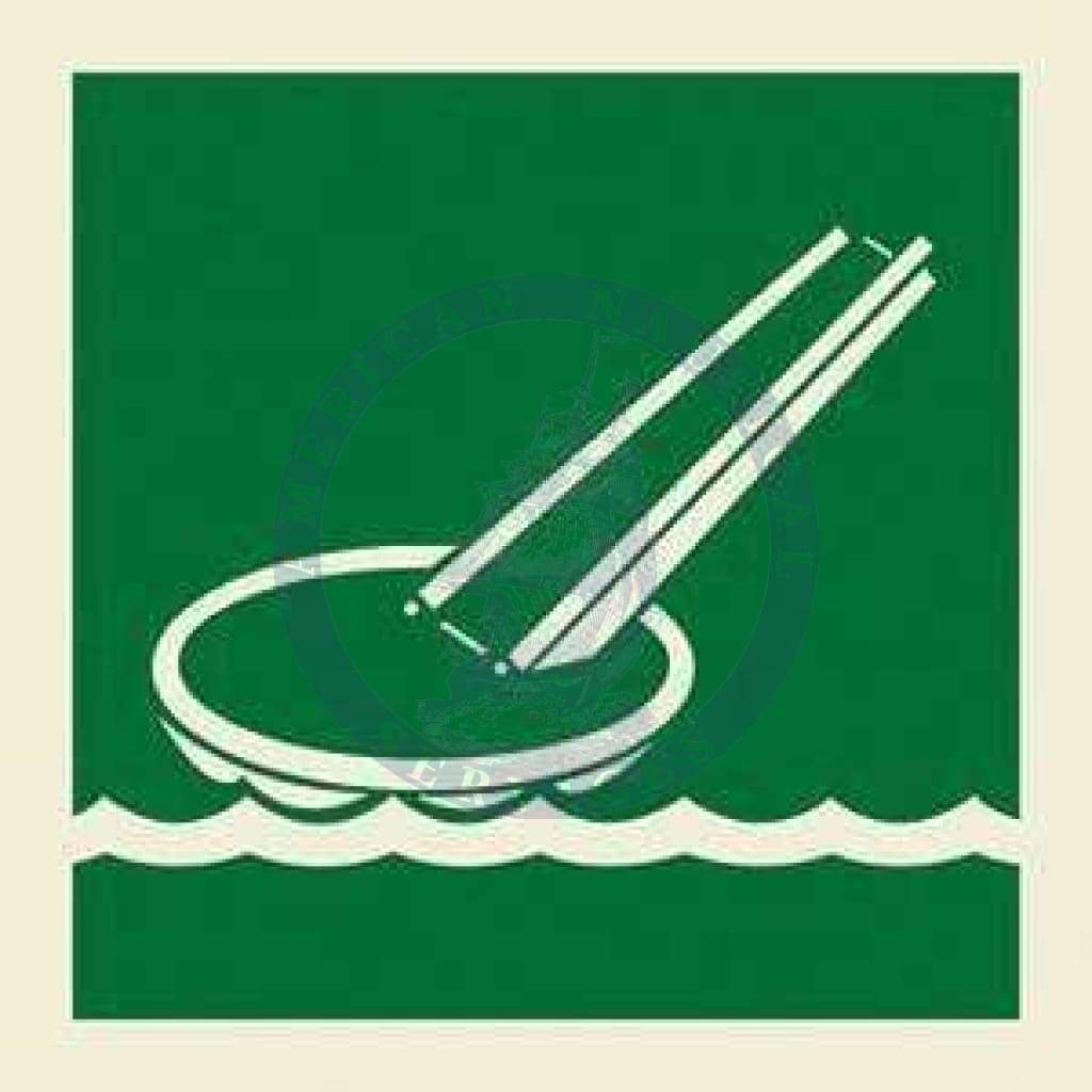 Marine Safety Sign, IMO Life Saving App. Symbol: Evacuation slide - Without Text