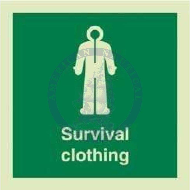 Marine Safety Sign, IMO Life Saving App. Symbol: Immersion Suit - With ...