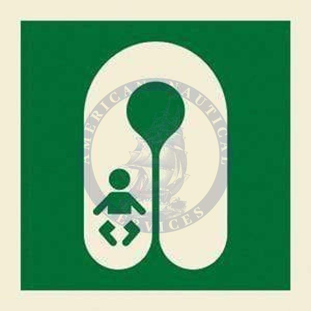 Marine Safety Sign, IMO Life Saving App. Symbol: Infant lifejacket - Without Text