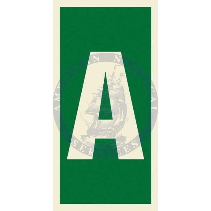 Marine Safety Sign, IMO Life Saving App. Symbol: Letter A