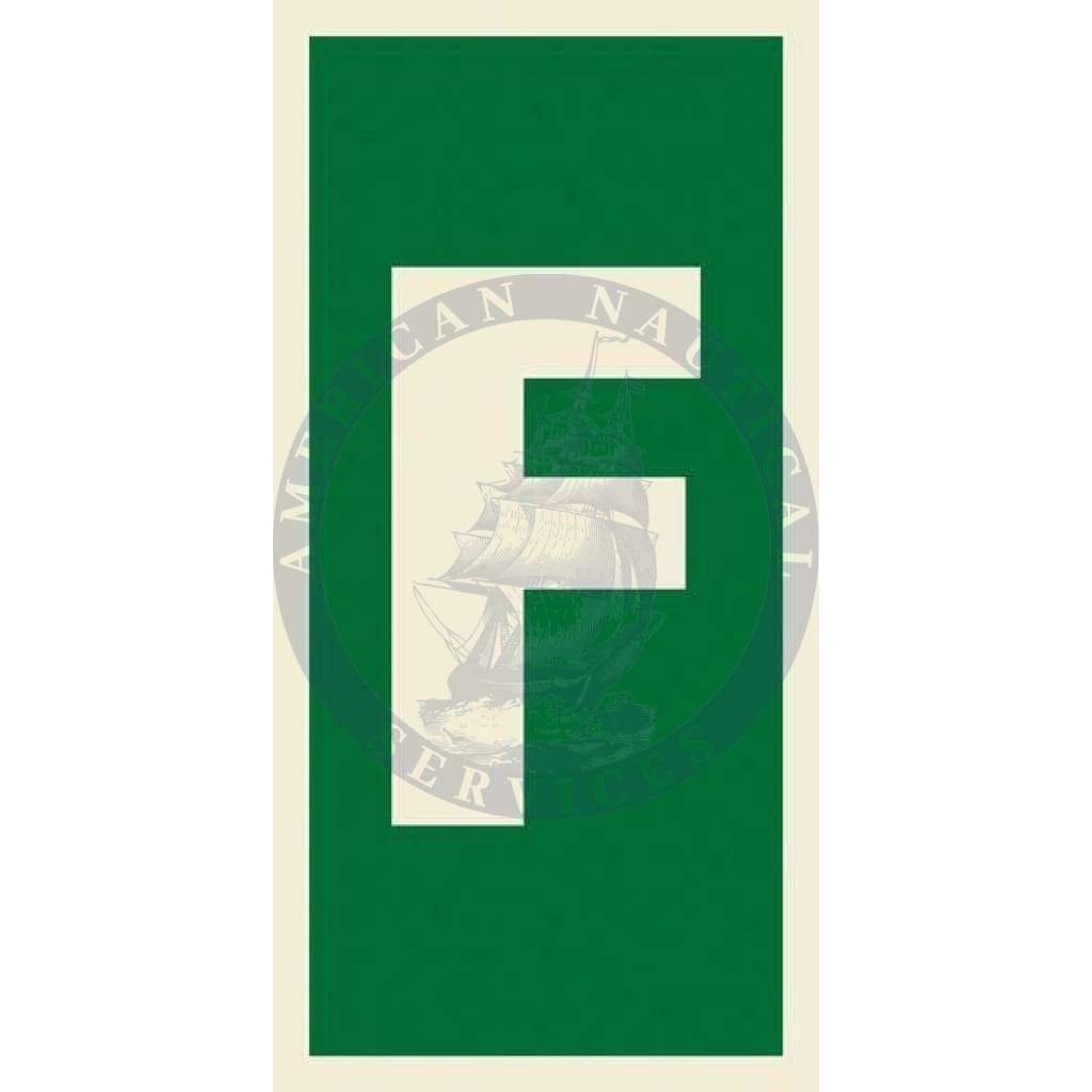 Marine Safety Sign, IMO Life Saving App. Symbol: Letter F