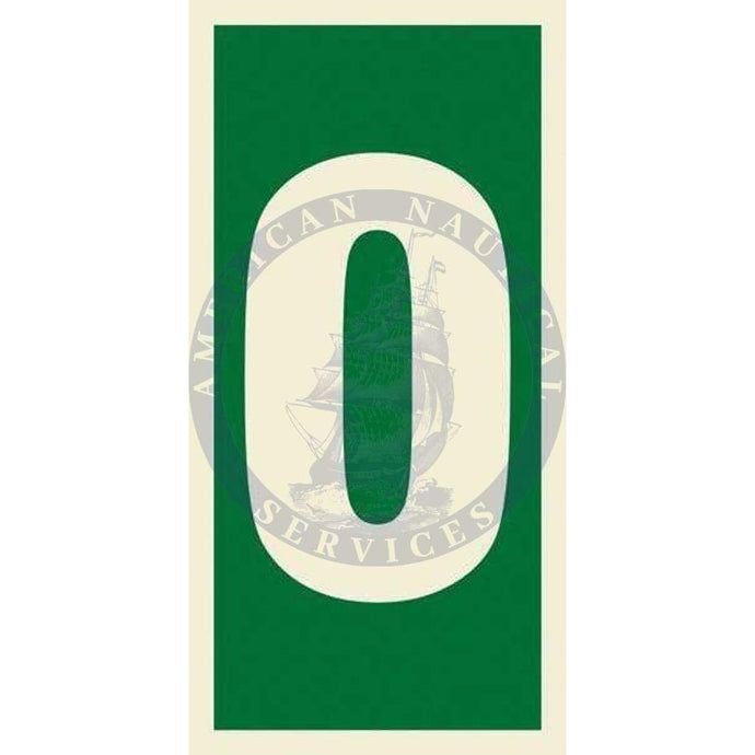 Marine Safety Sign, IMO Life Saving App. Symbol: Number 0