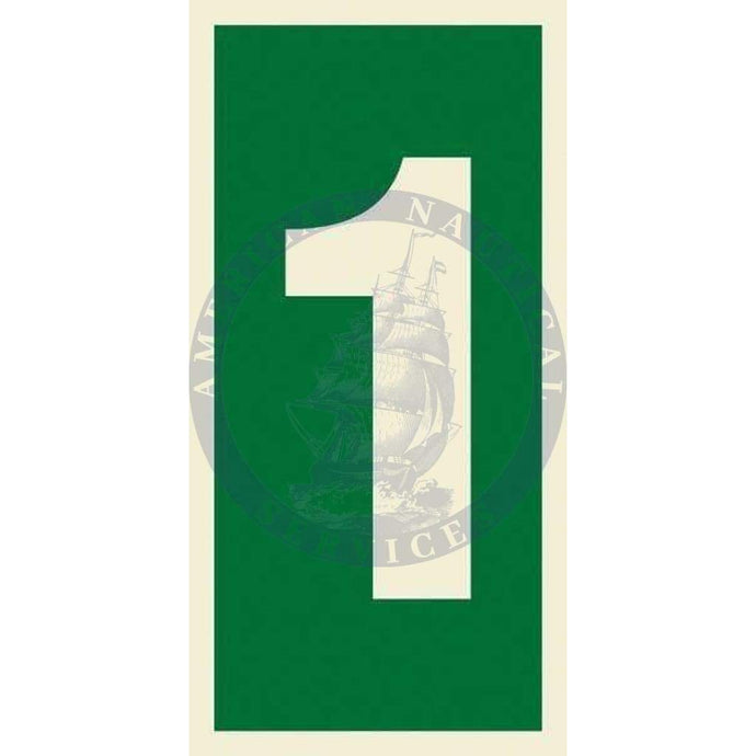 Marine Safety Sign, IMO Life Saving App. Symbol: Number 1