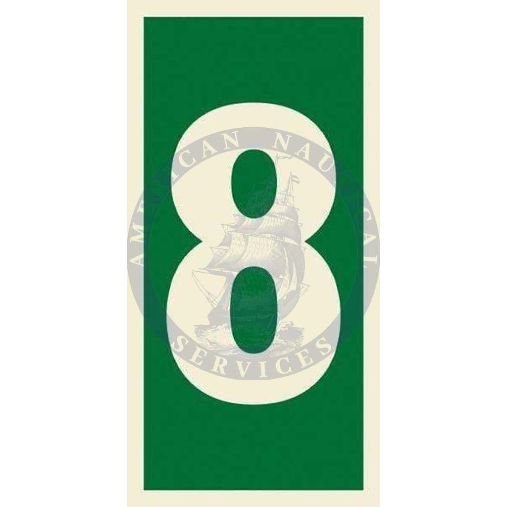 Marine Safety Sign, IMO Life Saving App. Symbol: Number 8