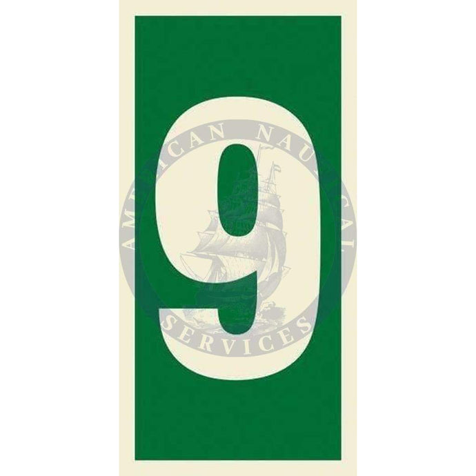 Marine Safety Sign, IMO Life Saving App. Symbol: Number 9