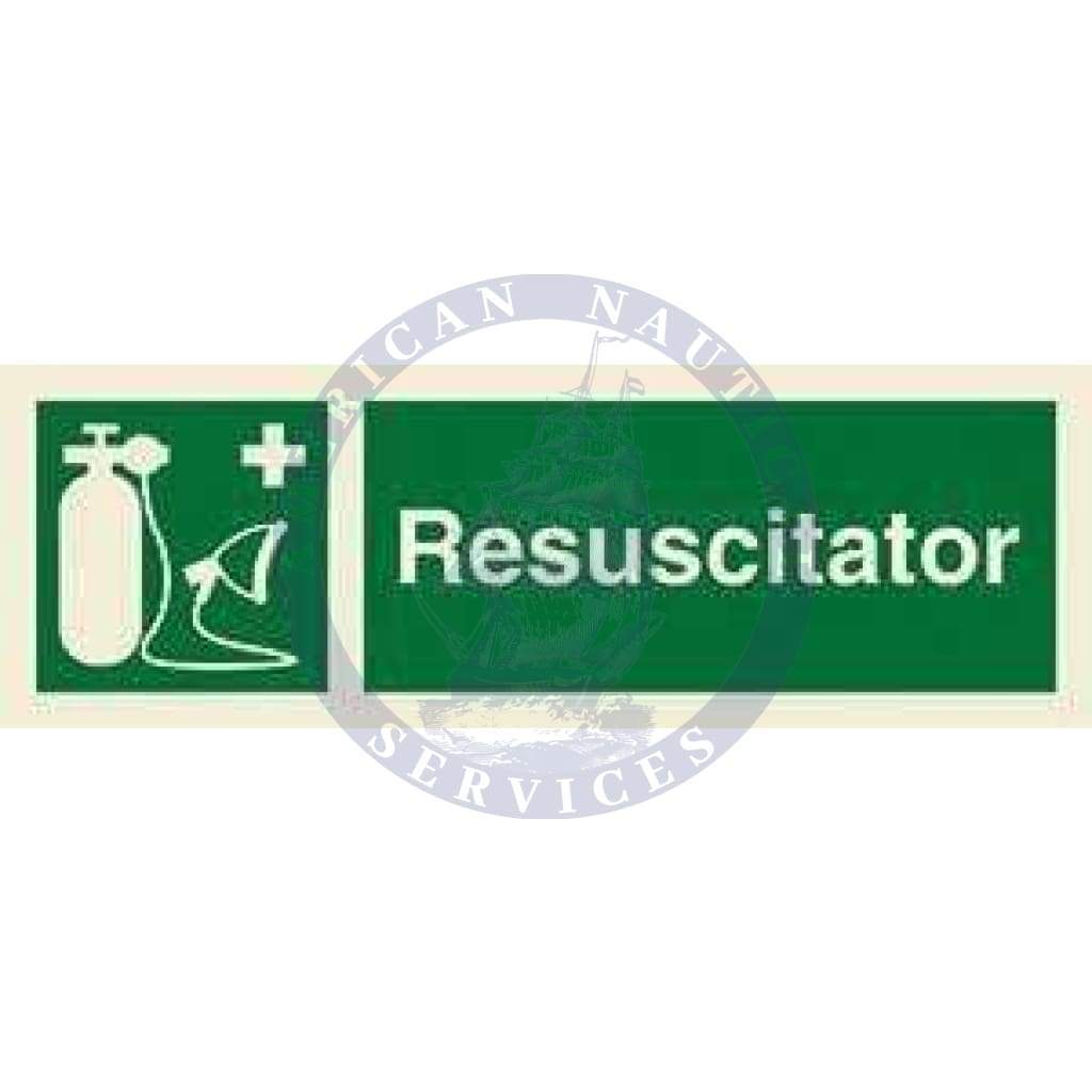 Marine Safety Sign: Resuscitator