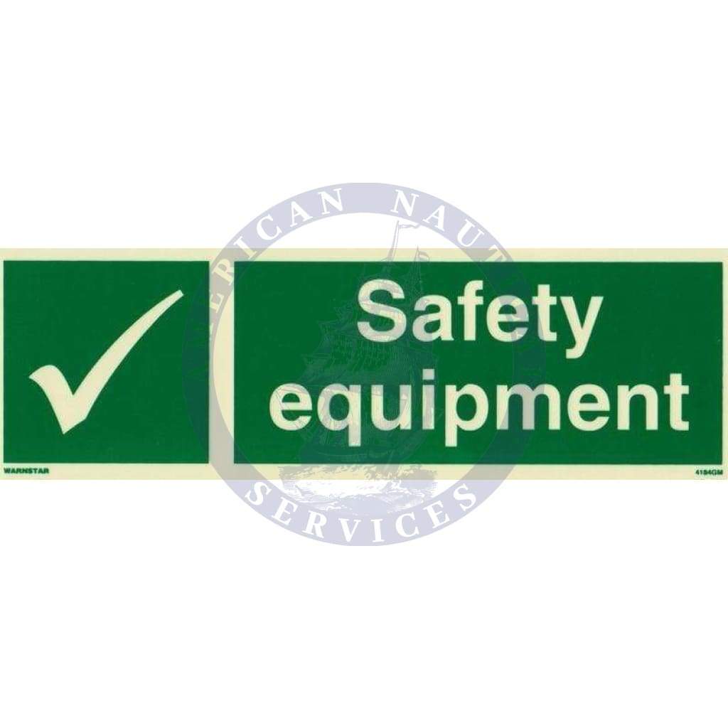 Marine Safety Sign: Safety Equipment