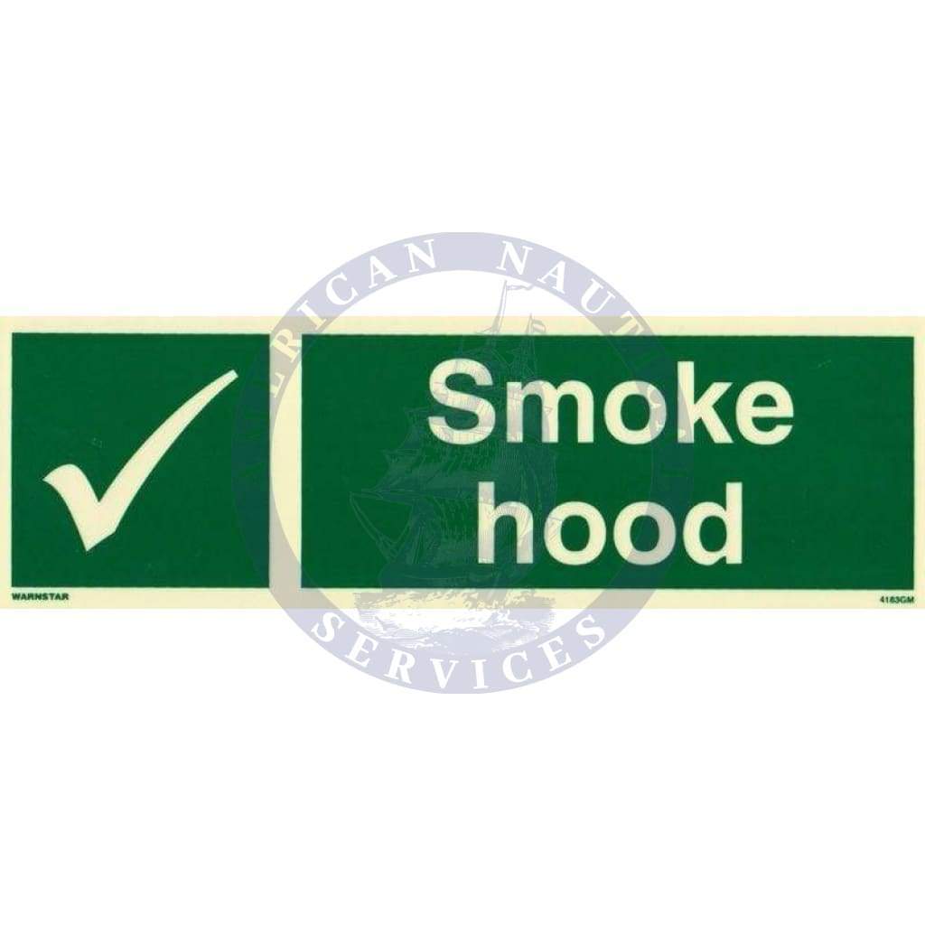 Marine Safety Sign: Smoke Hood - Amnautical