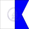 Marine Signal Flag: Letter "A" (Alpha)