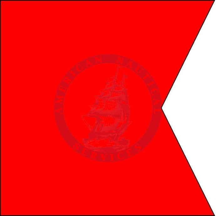 Marine Signal Flag: Letter "B" (Bravo)