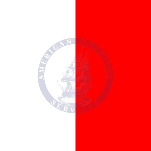 Marine signal flag Letter "H" (Hotel) Signal H H for Hotel Flag Flag H Amnautical