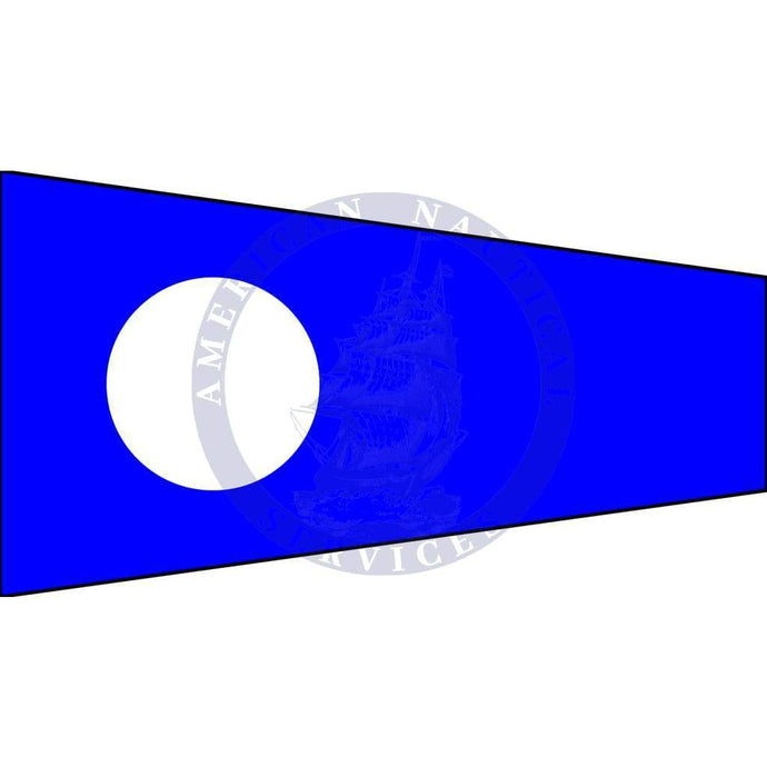 Marine Signal Flag Pennant Numeral 2 (Numeral Two Pennant)