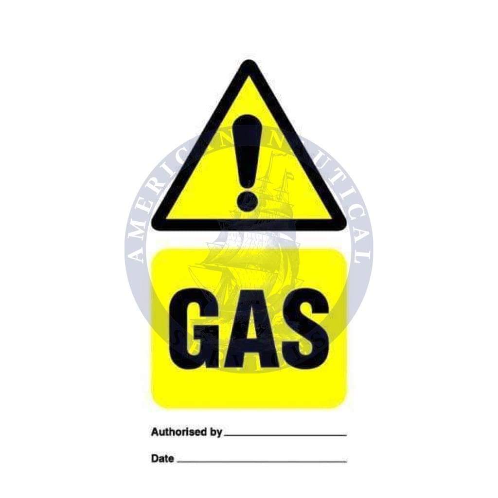 Marine Temporary Tie Tag: Tie tag, Gas - Pack of 10