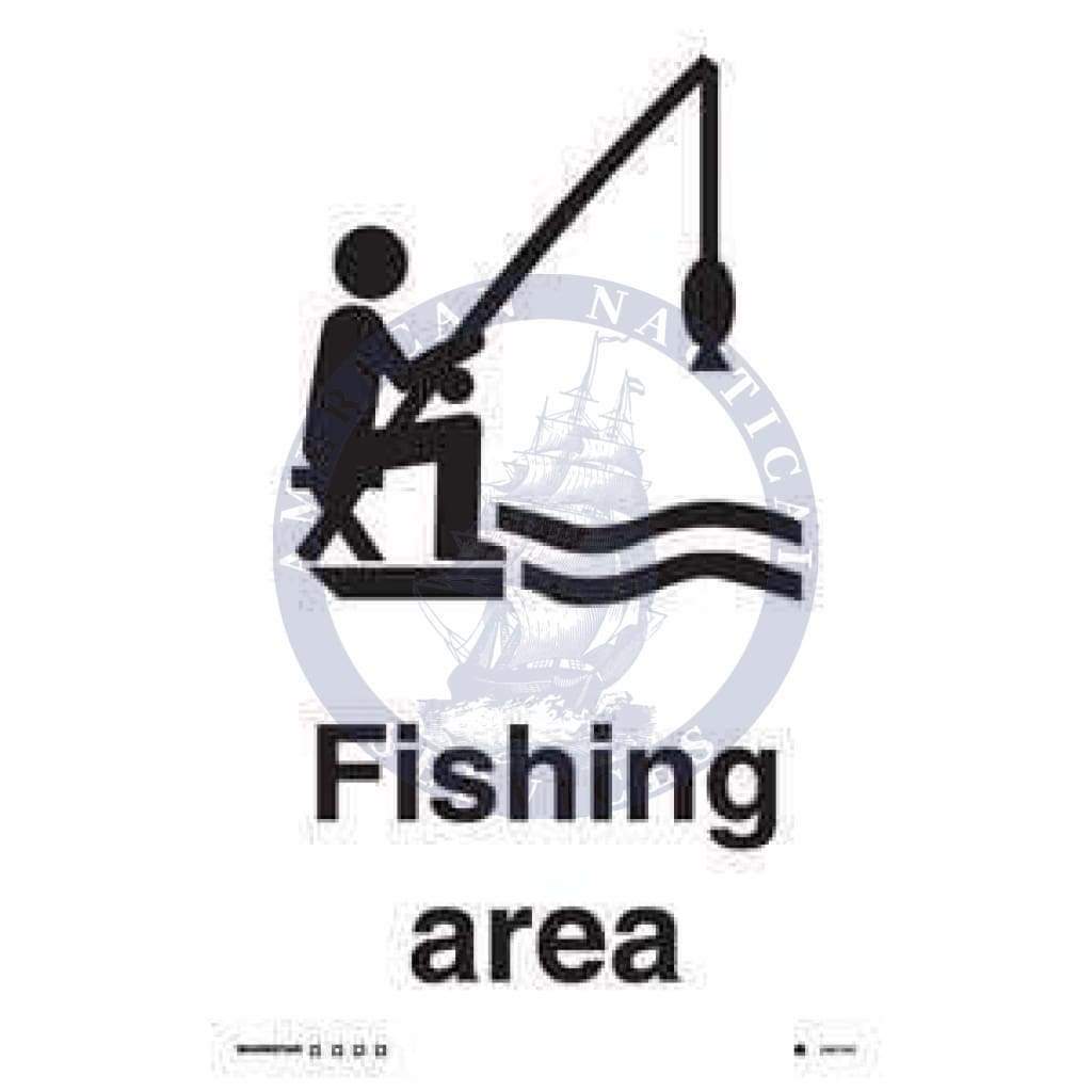 Marine Water Safety Sign: Fishing Area