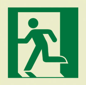 Means of Escape Signs (MES): Emergency Exit Left Hand (2019) - Amnautical