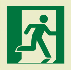 Means of Escape Signs (MES): Emergency Exit Right Hand (2019)