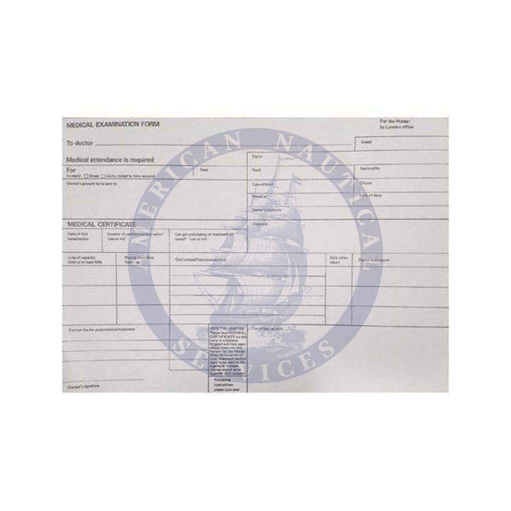 Medical Examination Forms Pad